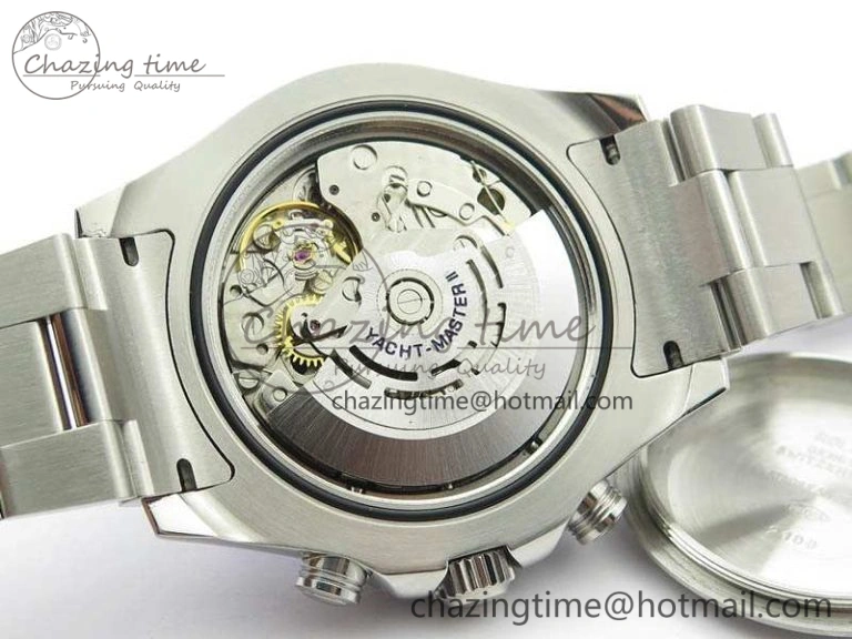 YachtMaster II 116689 SS JF 1:1 Best Edition White Dial Blue On SS Bracelet A7750