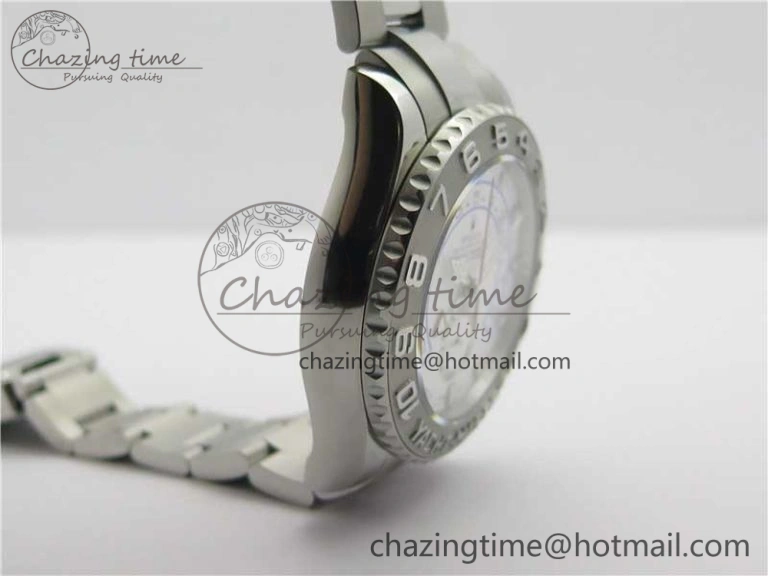 YachtMaster II 116689 SS JF 1:1 Best Edition White Dial Ceramic Bezel on SS Bracelet A7750 V2