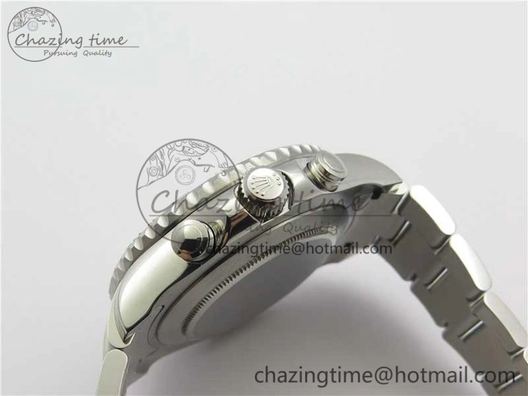 YachtMaster II 116689 SS JF 1:1 Best Edition White Dial Ceramic Bezel on SS Bracelet A7750 V2