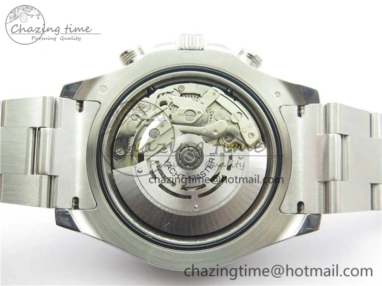 YachtMaster II 116689 SS JF 1:1 Best Edition White Dial Ceramic Bezel on SS Bracelet A7750 V2