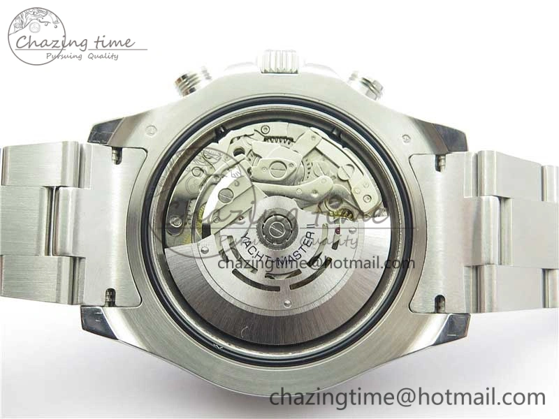 YachtMaster II 116689 SS JF 1:1 Best Edition White Dial Ceramic Bezel on SS Bracelet A7750 V2