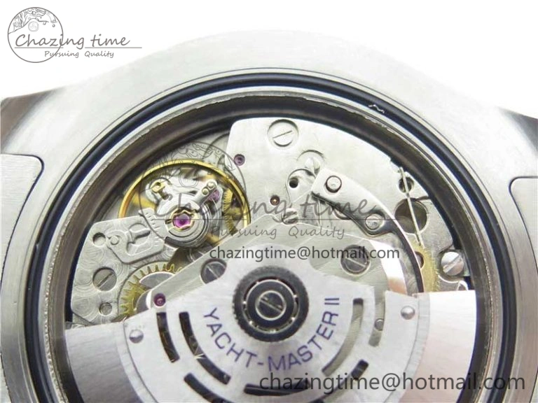 YachtMaster II 116689 SS JF 1:1 Best Edition White Dial Ceramic Bezel on SS Bracelet A7750 V2