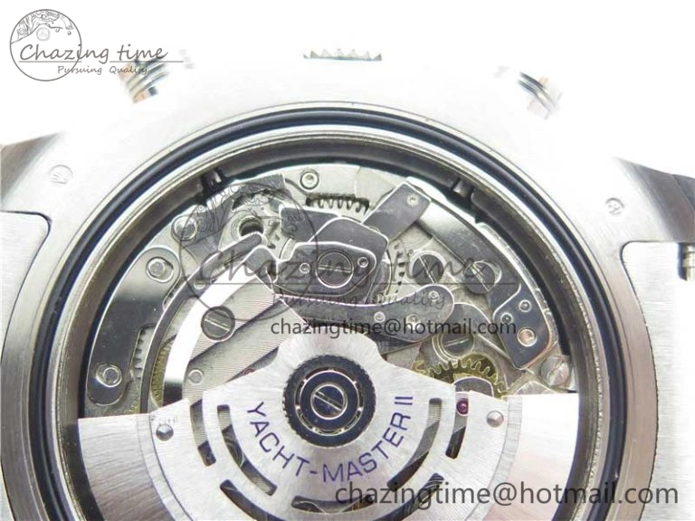 YachtMaster II 116689 SS JF 1:1 Best Edition White Dial Ceramic Bezel on SS Bracelet A7750 V2
