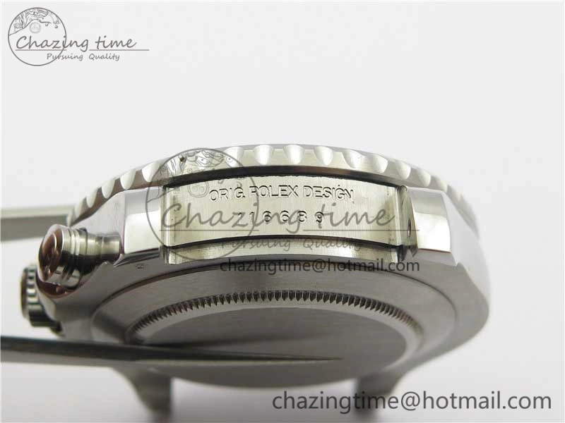 YachtMaster II 116689 SS JF 1:1 Best Edition White Dial Ceramic Bezel on SS Bracelet A7750 V2