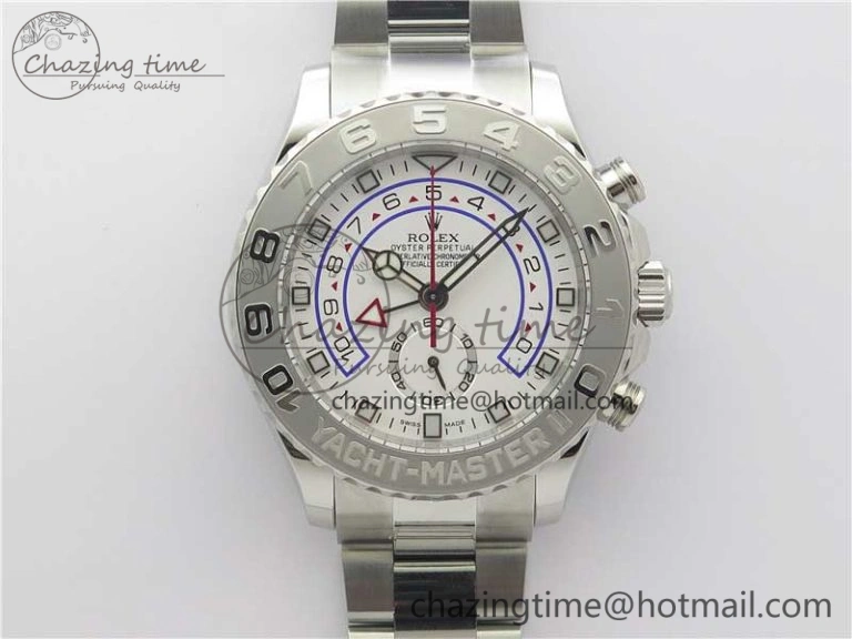 YachtMaster II 116689 SS VRF 1:1 Best Edition Whtie Dial on SS Bracelet A7750