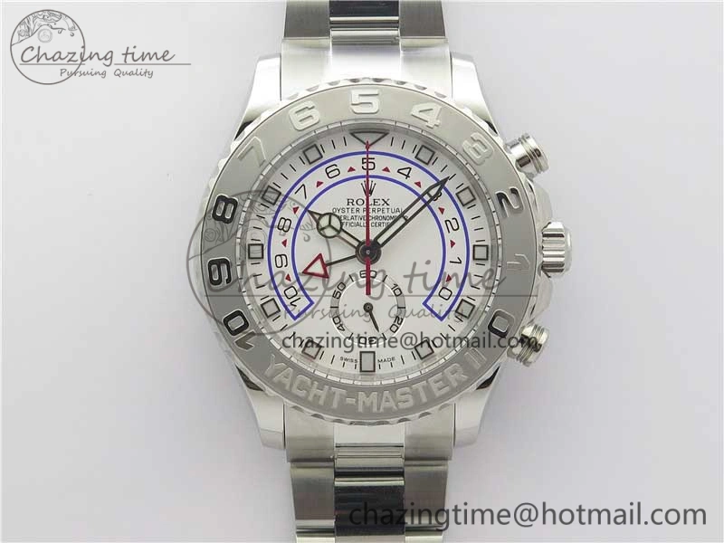 YachtMaster II 116689 SS VRF 1:1 Best Edition Whtie Dial on SS Bracelet A7750