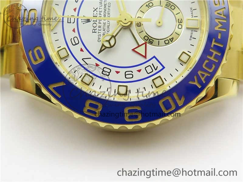 YachtMaster II 2017 baselworld 116688 YG Blue Ceramic JF 1:1 Best Edition on YG Bracelet A7750
